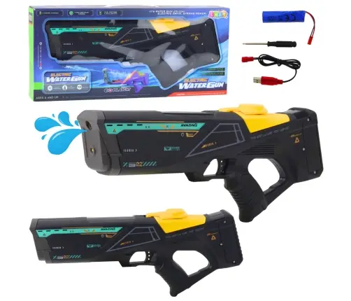 Electric Water Gun Rifle 550 ml Range 10m Black