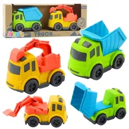 Construction Vehicle Set Cars Truck Dumper Excavator BIO Plastic