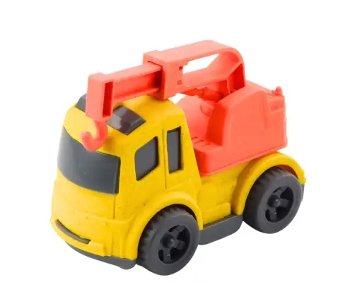 Construction Vehicle Set: Cars, Concrete Mixer, Truck with Hook, BIOPlastic