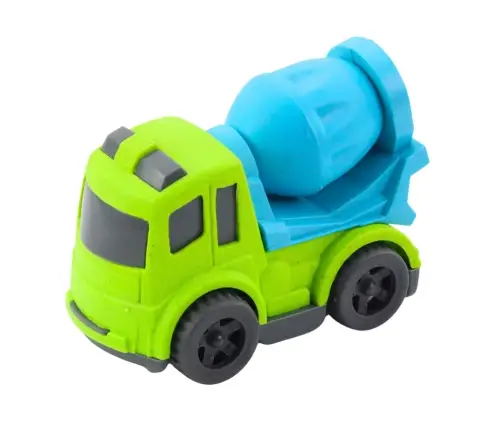 Construction Vehicle Set: Cars, Concrete Mixer, Truck with Hook, BIOPlastic