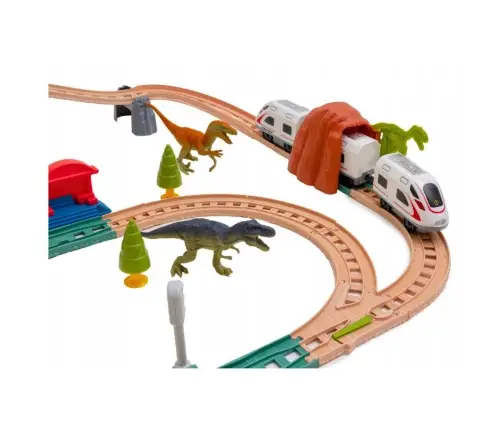 Dinosaur Park Electric Train Set with Lights and Sounds 76 cm