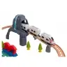 Dinosaur Park Electric Train Set with Lights and Sounds 76 cm