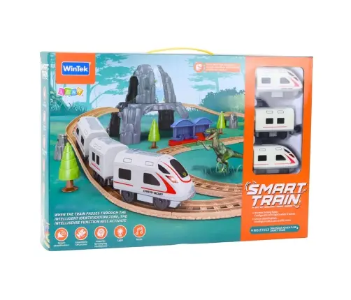 Dinosaur Park Electric Train Set with Lights and Sounds 76 cm