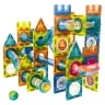 Set of Magnetic Construction Blocks Ball Track Colorful 98 pcs.