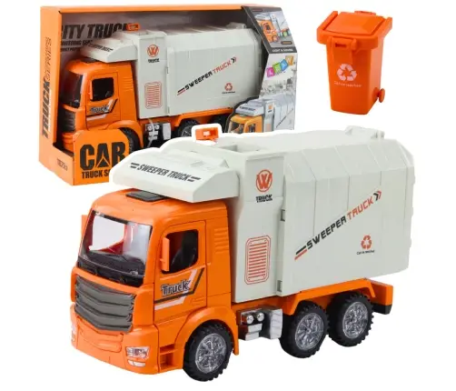 Garbage Truck City Lights Sounds Orange