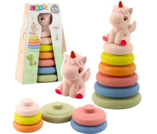 Soft Sensory Pyramid Unicorn Rubber ECO Colorful