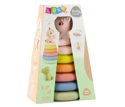 Soft Sensory Pyramid Unicorn Rubber ECO Colorful