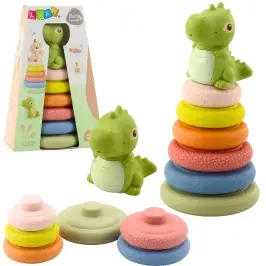 Soft Sensory Pyramid Dinosaur Rubber ECO Colorful