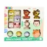 Set of Soft Sensory Educational ECO Blocks Rubber Animals 18 pcs.