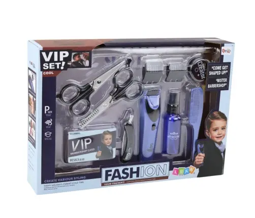 Little Barber's Set Hairdresser Clipper Scissors Accessories 10 pcs.