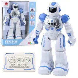 Remote Controlled Educational Robot RC Talking Dancing Lights Sounds Blue