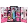 Pink Wardrobe Set for Dolls, Dresses, Shoes, Accessories
