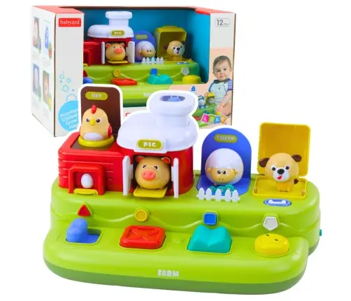 Interactive Educational Toy for Toddlers - Pop-Up Animals Farm