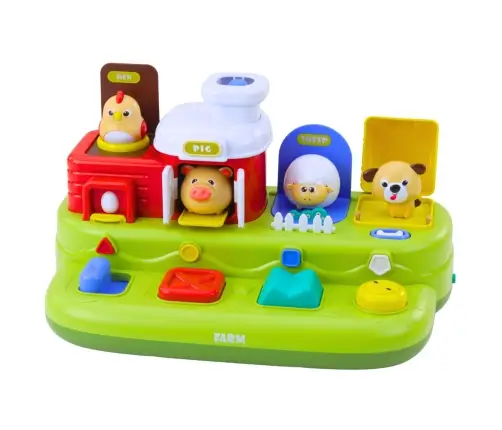 Interactive Educational Toy for Toddlers - Pop-Up Animals Farm