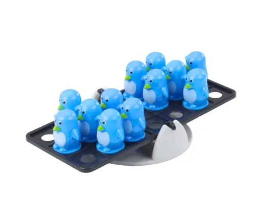 Blue Penguin Balancing Educational Skill Game for Children