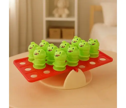 Educational Skill Game for Children Balancing Frogs