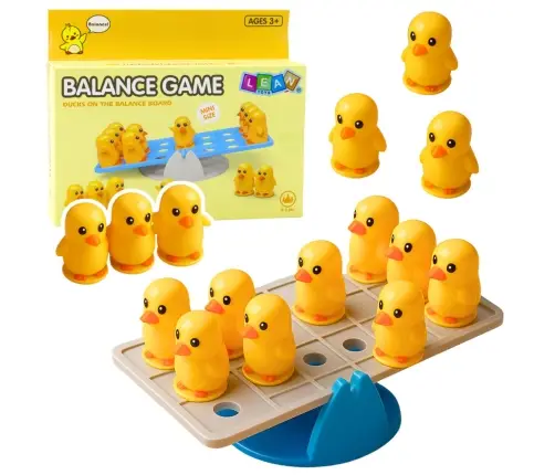 Educational Skill Game For Children Balancing Ducklings