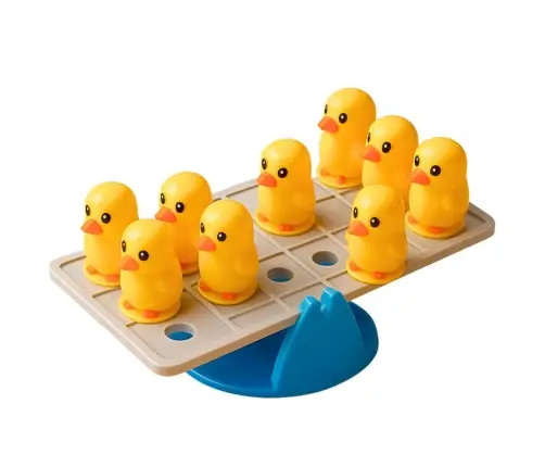 Educational Skill Game For Children Balancing Ducklings