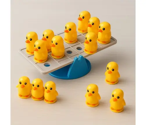Educational Skill Game For Children Balancing Ducklings