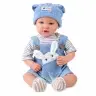 Baby Doll in Blue Bunny Outfit Accessories Sounds 39 cm