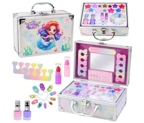 Mermaid Glitter Nail Makeup Cosmetics Beauty Set