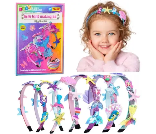 DIY Creative Kit for Making Seashell Mermaid Hairbands