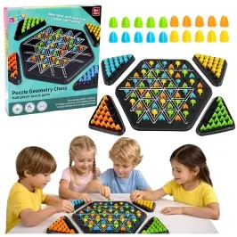 Family Educational Strategy Game Geometric Triangle Puzzle