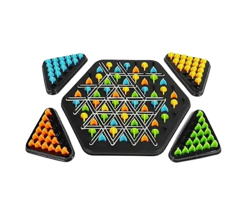 Family Educational Strategy Game Geometric Triangle Puzzle
