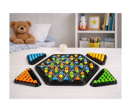 Family Educational Strategy Game Geometric Triangle Puzzle