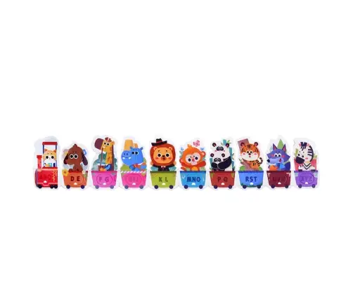 Educational Puzzle For Toddlers Alphabet Train With Animals 40 pcs.
