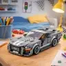 GT500 Car Construction Bricks Set Gray 476 pcs.