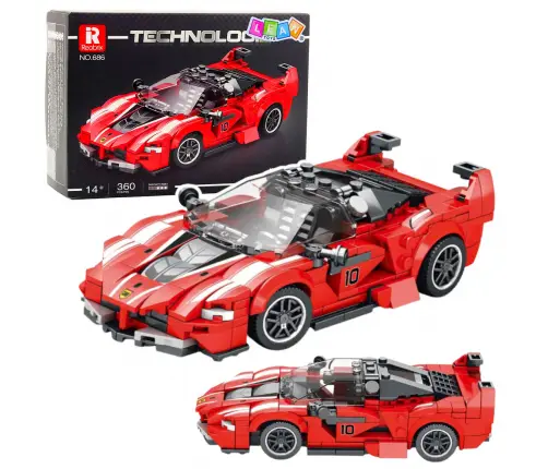 Building Blocks FXX-K Race Car Red 360 pcs.