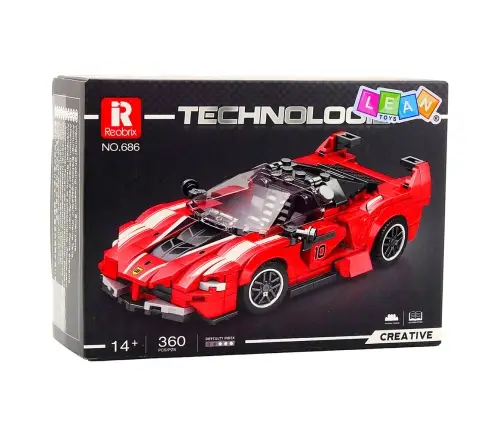 Building Blocks FXX-K Race Car Red 360 pcs.