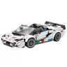 Construction Bricks Sports Car Convertible SVJ White 348 pcs.