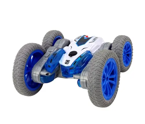 Remote Controlled Stunt Car RC Lights Smoke Drift 360° Blue