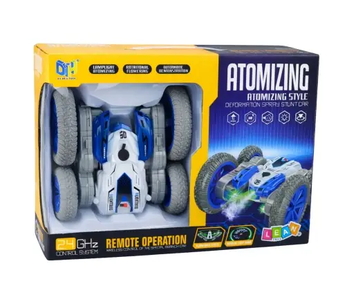 Remote Controlled Stunt Car RC Lights Smoke Drift 360° Blue