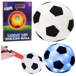 Lightweight Soccer Ball for Throwing and Kicking, Glowing Material, Black and White Lightweight Soccer Ball for Throwing and Kicking, Glowing Material, Black and White