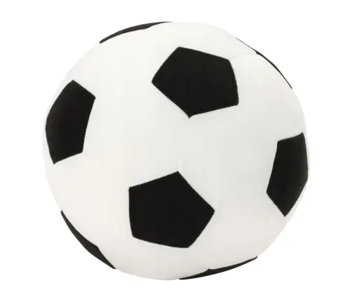 Lightweight Soccer Ball for Throwing and Kicking, Glowing Material, Black and White