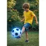 Lightweight Soccer Ball for Throwing and Kicking, Glowing Material, Black and White