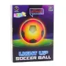 Lightweight Soccer Ball for Throwing and Kicking, Glowing Material, Black and White
