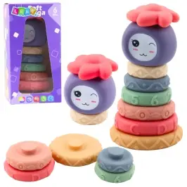 Tower of Soft Blocks Sensory Pyramid Colorful 8 pcs. Tower of Soft Blocks Sensory Pyramid Colorful 8 pcs.