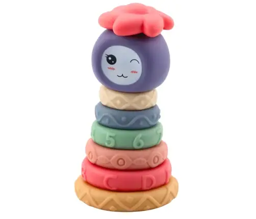 Tower of Soft Blocks Sensory Pyramid Colorful 8 pcs.