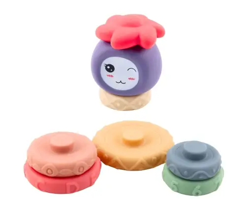 Tower of Soft Blocks Sensory Pyramid Colorful 8 pcs.