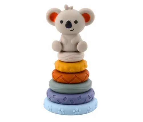 Sensory Educational Blocks Tower of Soft Rubber Blocks Koala 13 pcs.