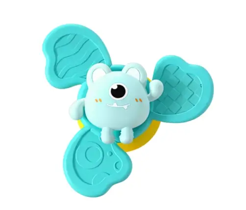 Set of Fidget Spinners Rattles Spinning Suction Cups Colorful 3 pcs.