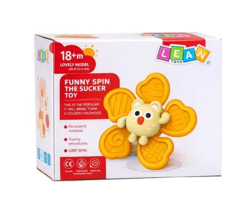 Set of Fidget Spinners Rattles Spinning Suction Cups Colorful 3 pcs.