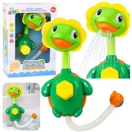 Bath Toy Turtle with Fish Fountain Shower Suction Cups