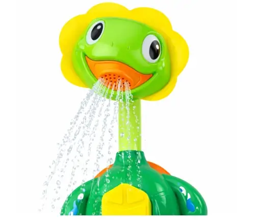 Bath Toy Turtle with Fish Fountain Shower Suction Cups