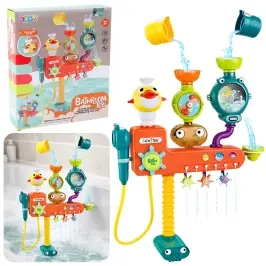 Overflow Bath Toy Wheel Cups Shower