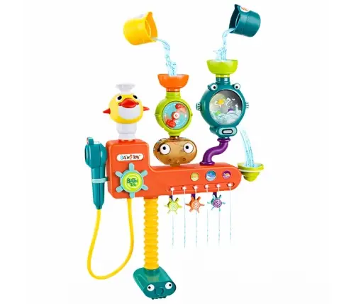 Overflow Bath Toy Wheel Cups Shower